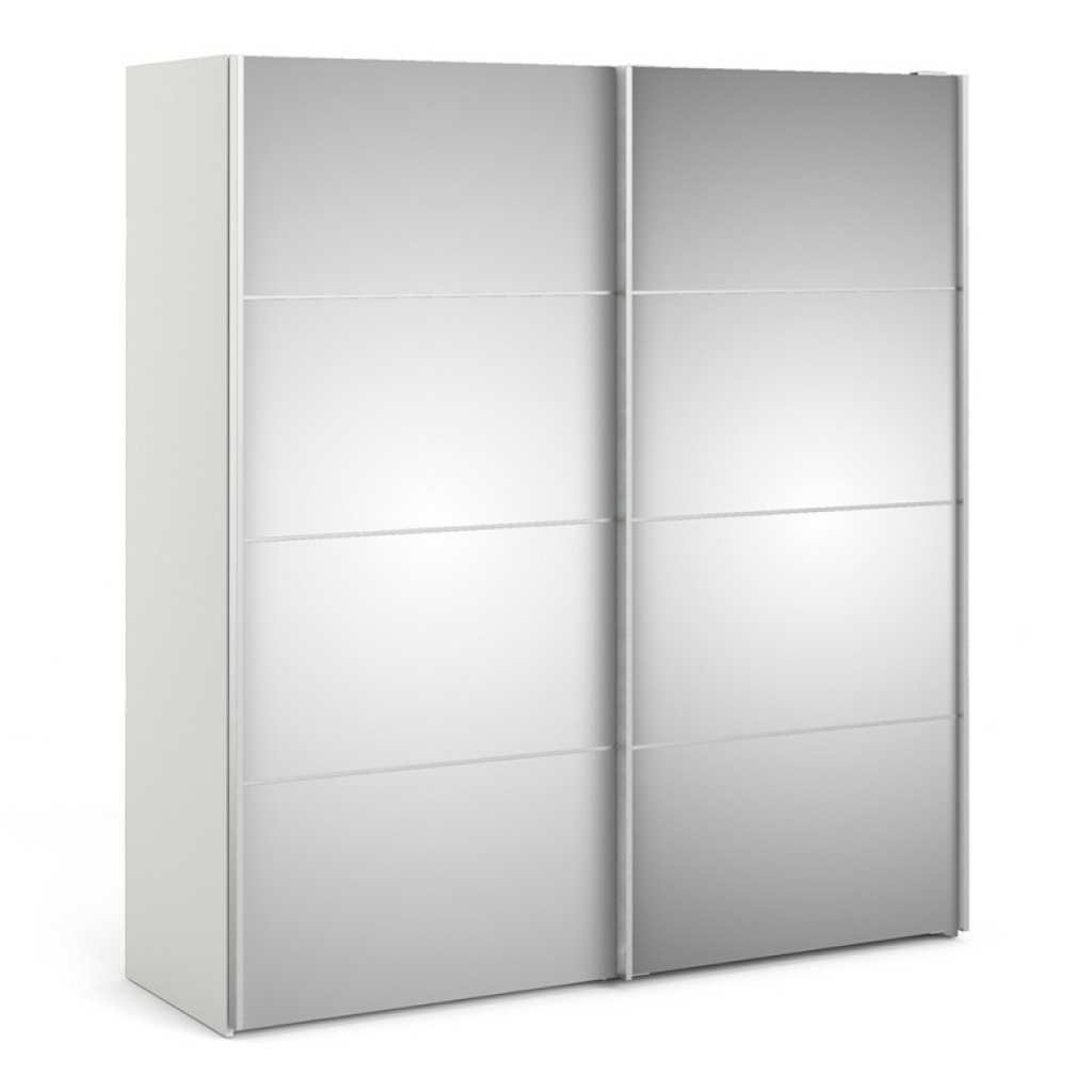 Rona Sliding Wardrobe White Mirror Buy Now Free Delivery