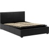Waverley Black Faux Leather 4ft Storage Bed