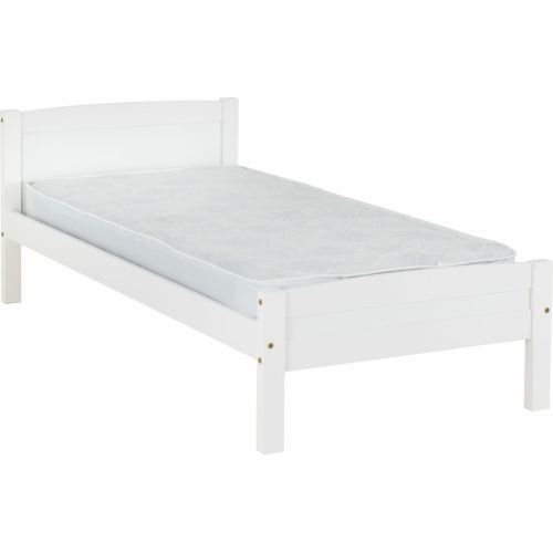 Amber 3ft White Bed