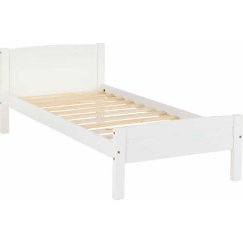 Amber 3ft White Bed
