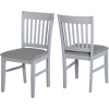 Oxford Dining Chairs Grey - IW Furniture