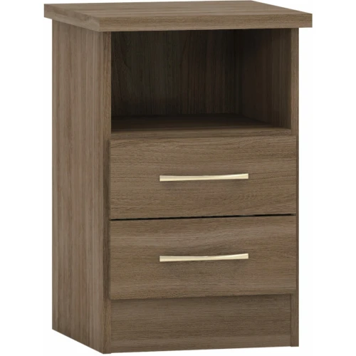 Nevada 2 Drawer Bedside Cabinet Rustic