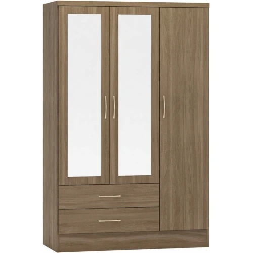 Nevada 3 Door Wardrobe Rustic