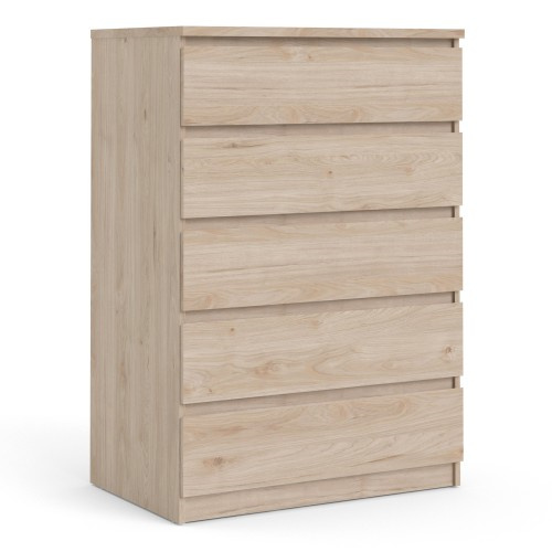 70276231hl Caia Chest of 5 Drawers in Jackson Hickory - IW Furniture