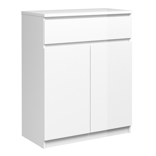 Caia Sideboard 1 Drawer 2 Doors in White High Gloss