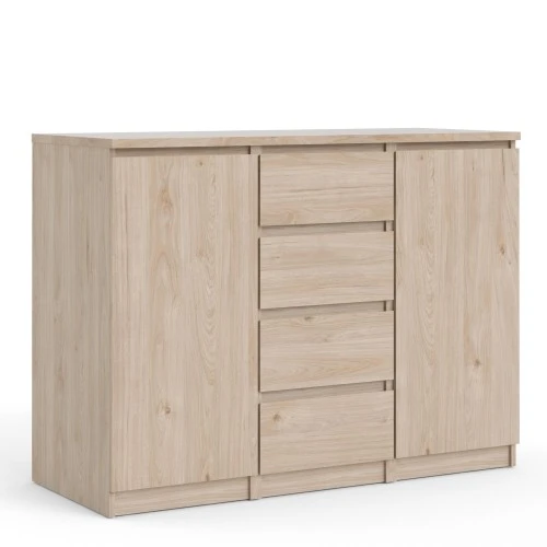 Caia Sideboard 4 Drawers 2 Doors Hickory