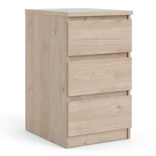 Caia Bedside 3 Drawers Hickory
