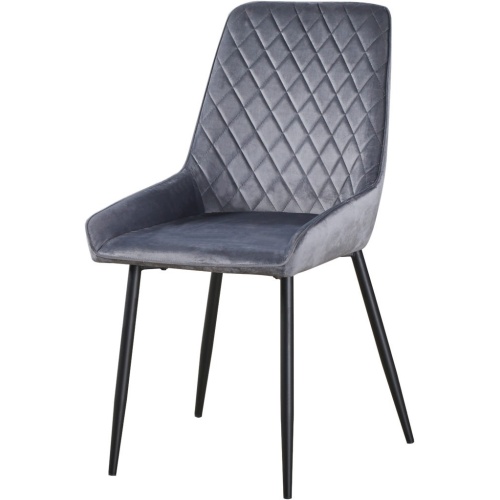 Avery Chair Grey Velvet