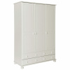Hagen 3 Door 4 Drawer Wardrobe in White - IW Furniture