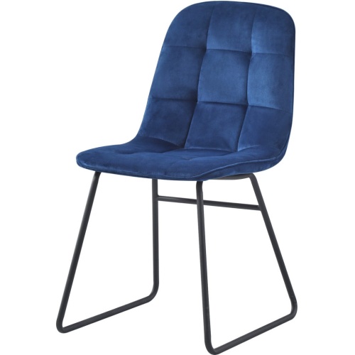 Lukas Chair Sapphire Blue Velvet - IW Furniture
