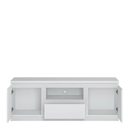 Ribo 2 door 1 drawer TV cabinet White