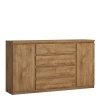 Ribo 2 door 4 drawer wide sideboard Golden Oak