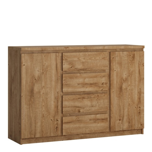 Ribo 2 door 4 drawer sideboard Golden Oak