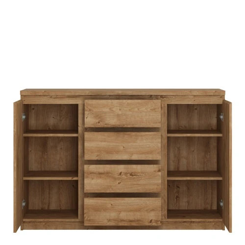 Ribo 2 door 4 drawer sideboard Golden Oak