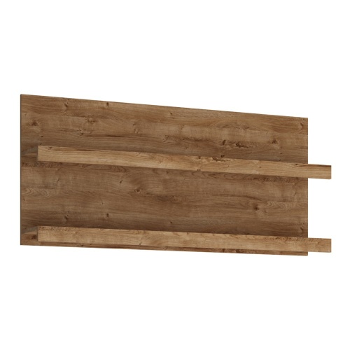 Ribo 136 cm wide wall shelf Golden Oak