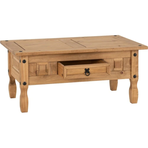 Corona Pine 1 Drawer Coffee Table