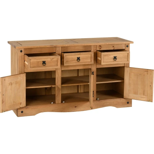 Corona Pine 3 Door 3 Drawer Sideboard