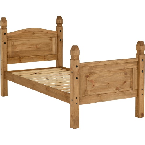 Corona Pine 3ft Bed High Foot End