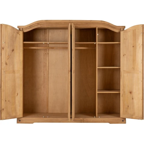 Corona Pine 4 Door Wardrobe