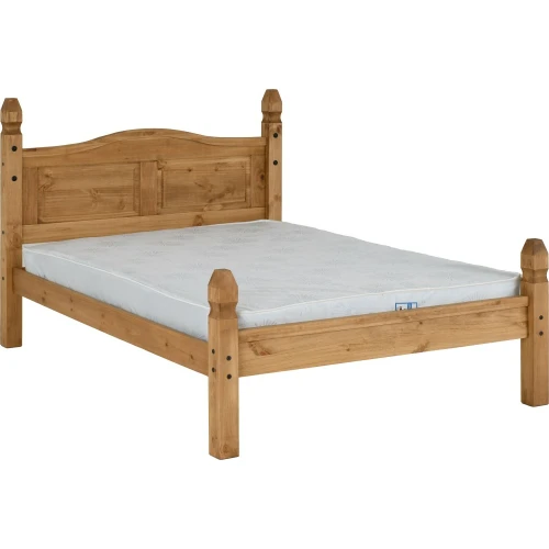 Corona Pine 4'6 Bed Low Foot End
