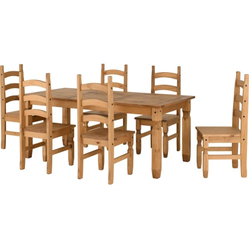 Corona Pine 6' Dining Set