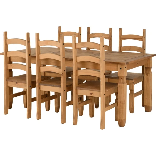 Corona Pine 6ft Dining Set