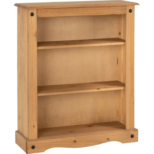 Corona Pine Low Bookcase
