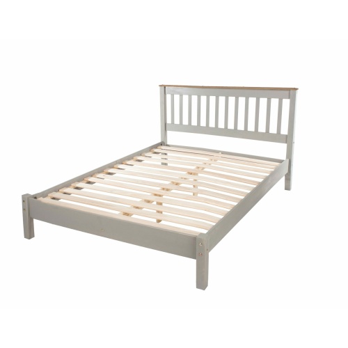 Corona Washed Grey 4ft6 Lowend Bed