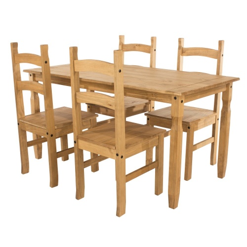 Corona premium rectangular dining table Plus 4 chairs