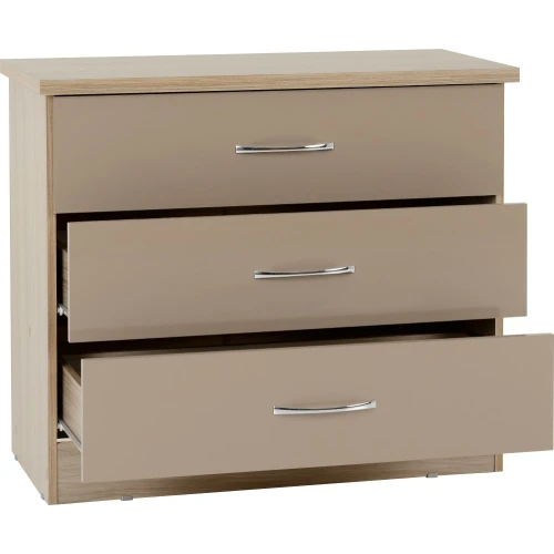 Nevada 3 Drawer Chest Oyster