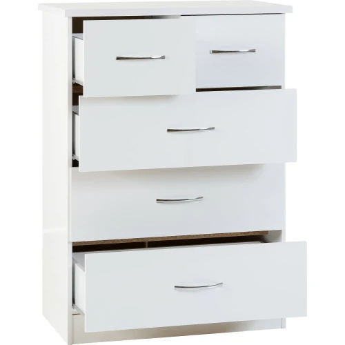 Nevada 3+2 Drawer Chest White