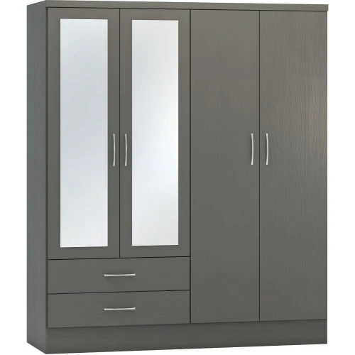 Nevada 4 Door Wardrobe 3D