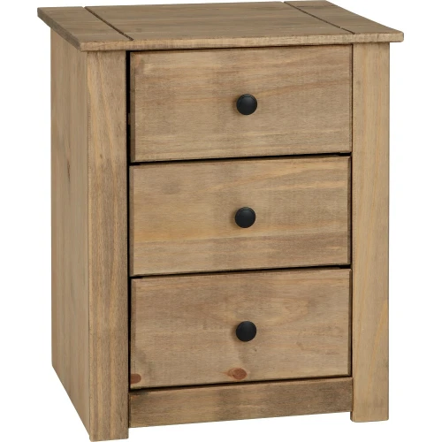 Panama 3 Drawer Bedside Chest