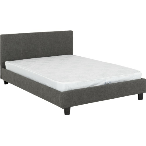 Prado 4ft6 Bed Grey Fabric