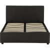 Prado Plus 4ft6 Brown Faux Leather Storage Bed