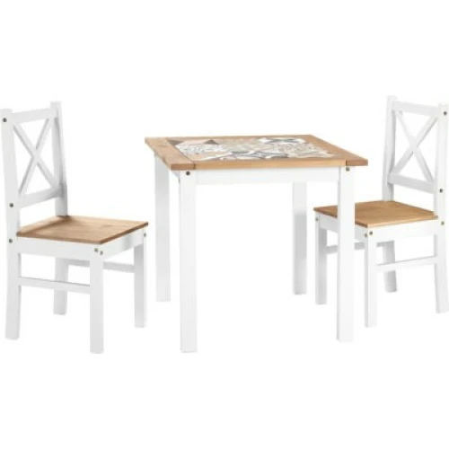 Salvador White Tiled Top Dining Set