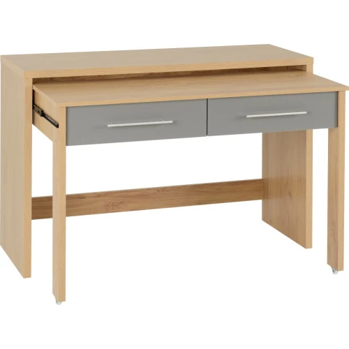 Seville Grey 2 Drawer Slider Desk