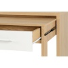 Seville White 2 Drawer Slider Desk