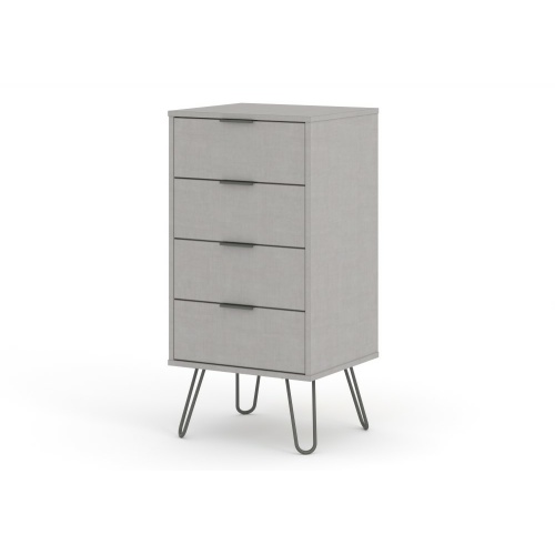 Augusta Grey 4 drawer narrow chest