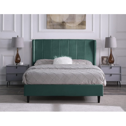Amelia 4ft6 Green Bed