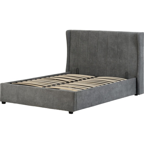 Amelia Plus 5ft Dark Grey Fabric Storage Bed