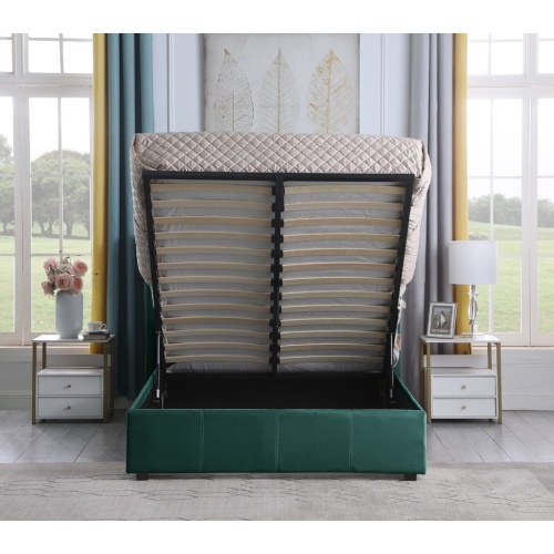 Amelia Plus 5ft Green Storage Bed