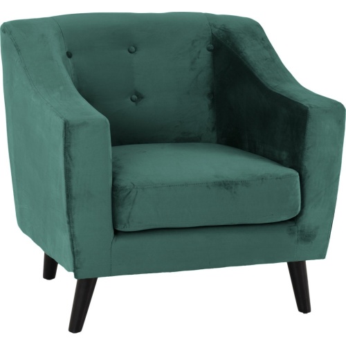 Ashley 1 Seater Sofa Green Velvet
