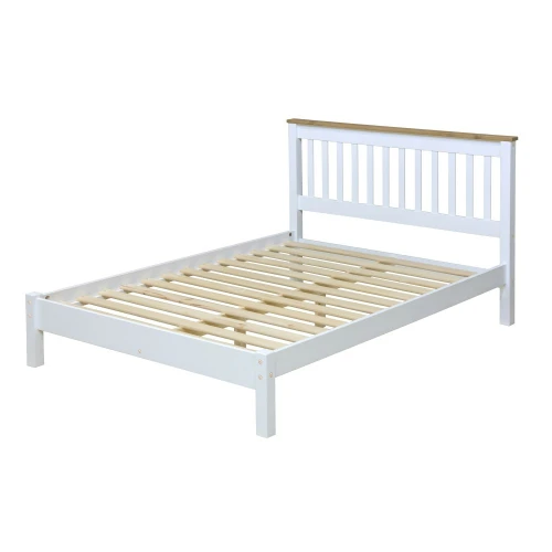 Capri White 4'6 Low end Double Bed