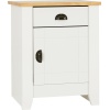 Ludlow Bedside Cabinet White Oak Lacquer