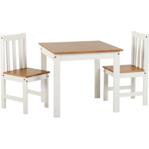 Ludlow White 2 Seater Dining Set