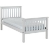 Monaco 3ft Grey Bed High Foot End