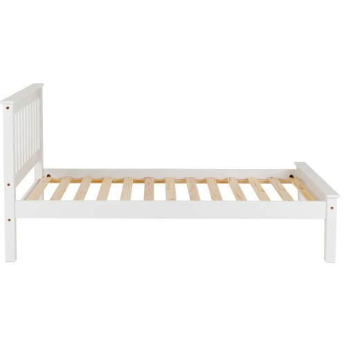 Monaco 3ft White Bed Low Foot End