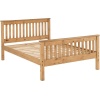 Monaco 5ft Bed High Foot End Distressed Waxed Pine