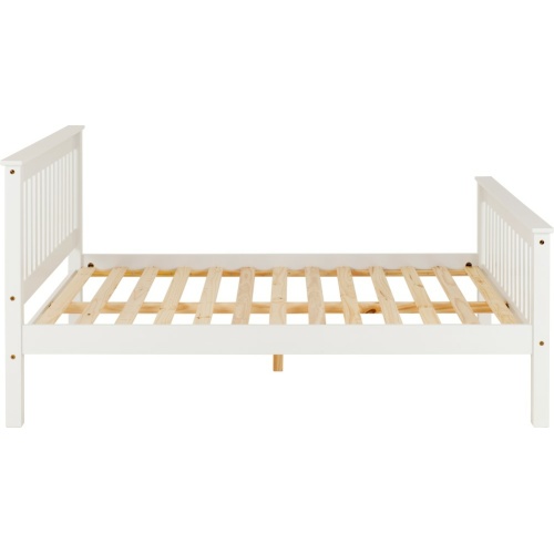 Monaco 5ft Bed High Foot End White